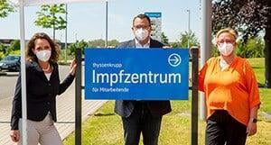Impfstart bei thyssenkrupp